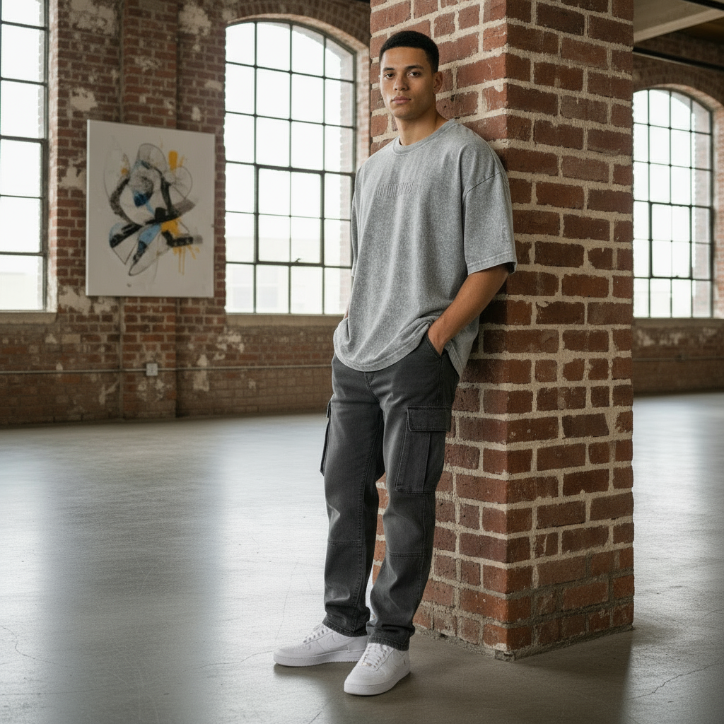 Modelo apoyado en pared