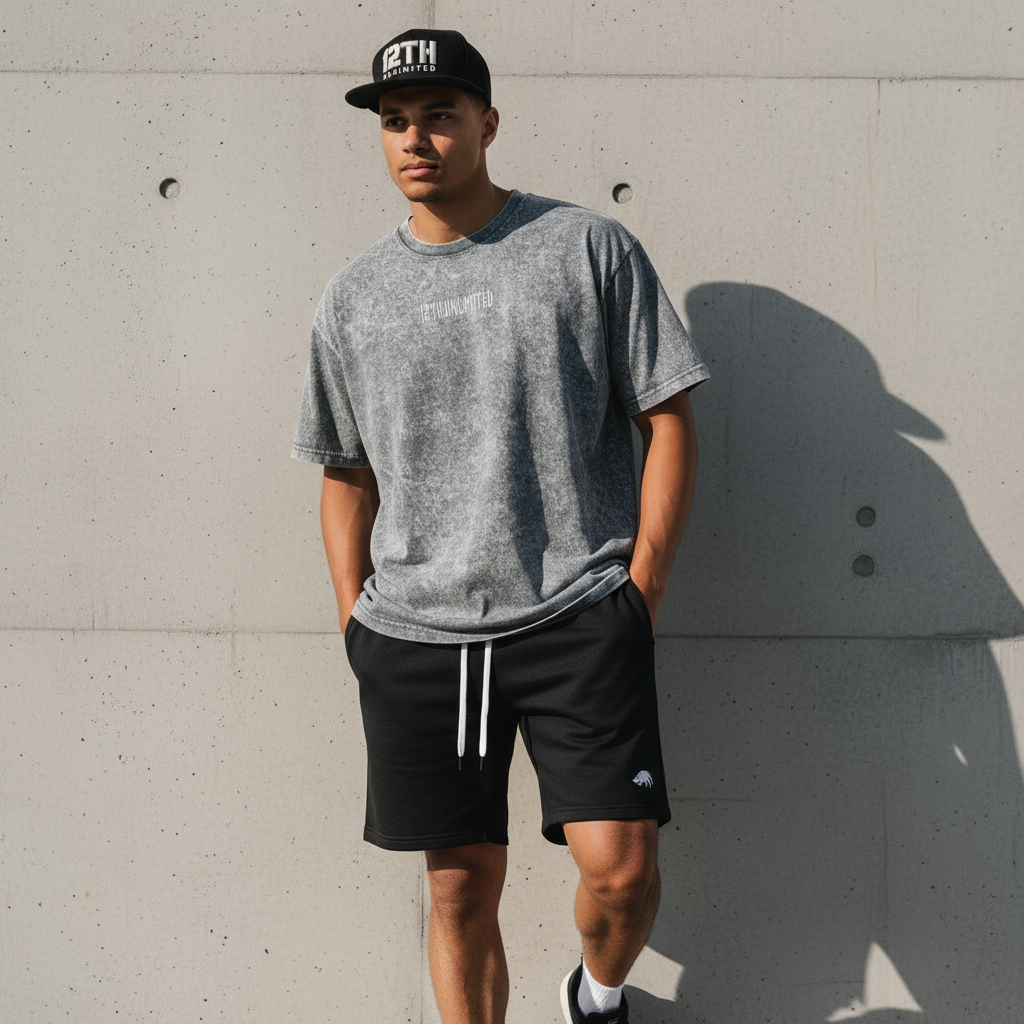 Pose natural mostrando short